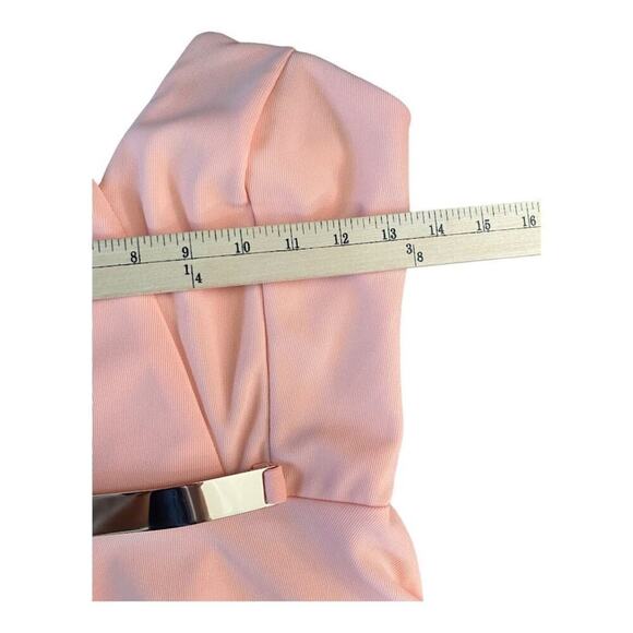 Charlotte Russe Sleeveless Strapless Top Cocktail Zip Closure Size Small Pink - Picture 5 of 7